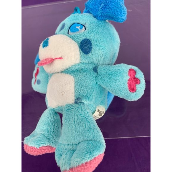 Flawed Wuggle Pets 6” Keychain Blue Puppy Pouch Zippered back Tab Lost 2011 - Picture 5 of 12